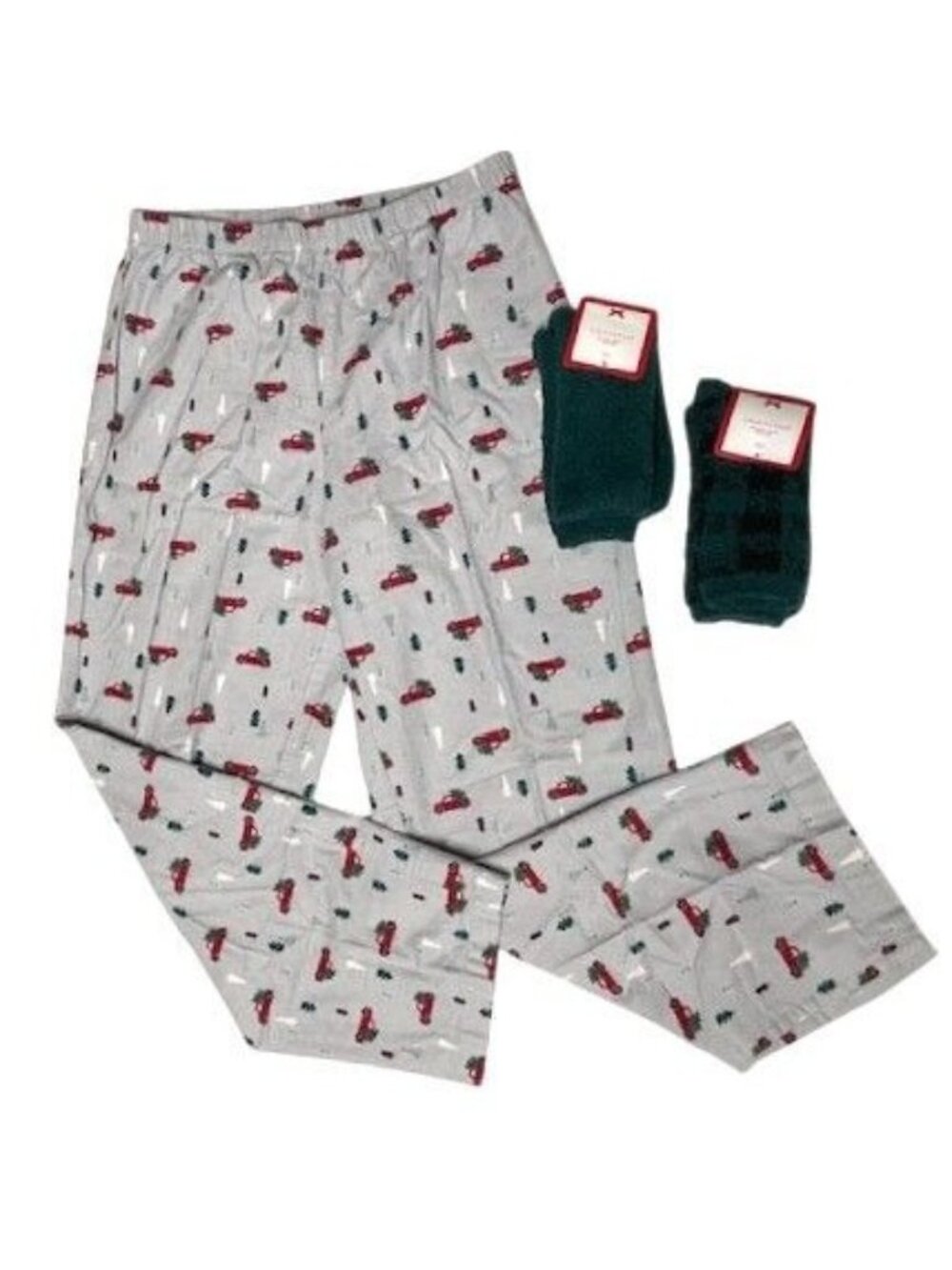 Charter Club Lounge/PJ Pants & 2 Pr. Slipper Socks MEDIUM